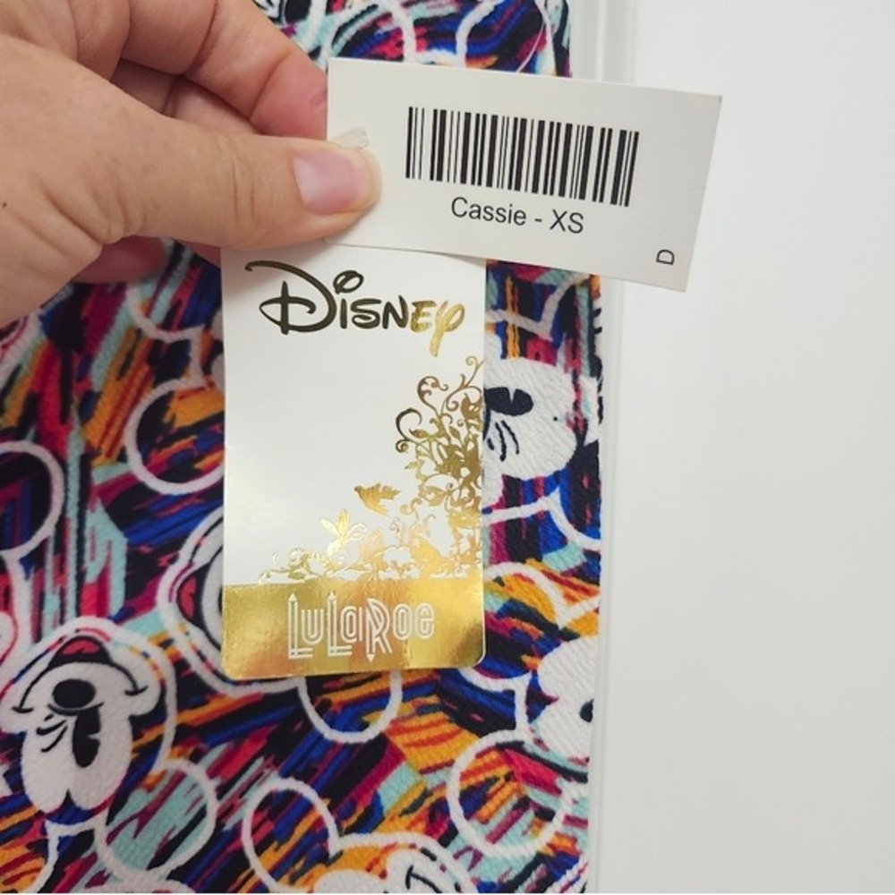 LuLaRoe Cassie Pencil Skirt with Disney Mickey Mouse Print Woman's XS - Picture 3 of 5